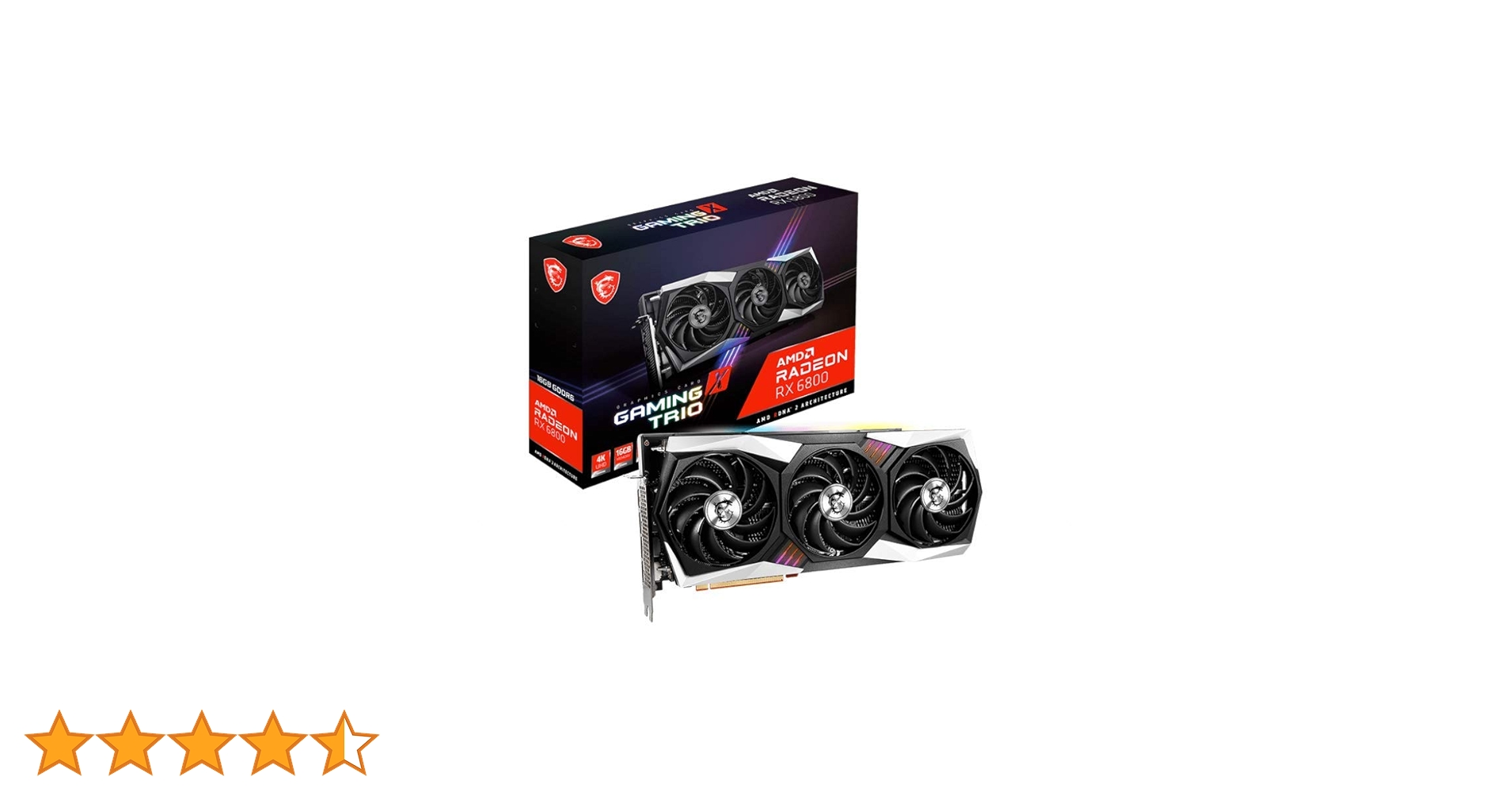MSI Radeon RX 6800 GAMING X TRIO 16G Gaming Graphics Card